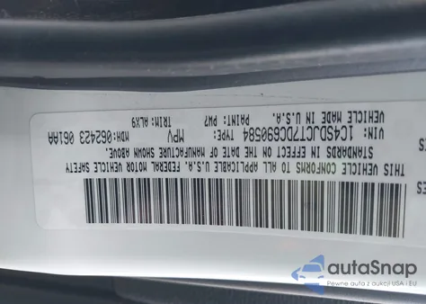 2013 Dodge Durango R/T из США, поврежденный, VIN 1C4SDJCT7DC690584